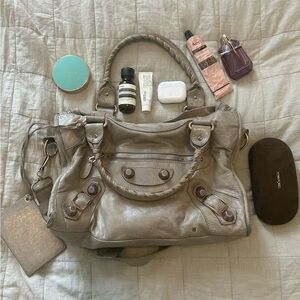 Balenciaga Gold Tan leather Giant bag